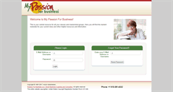 Desktop Screenshot of mypassionforbusiness.com