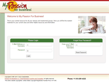 Tablet Screenshot of mypassionforbusiness.com